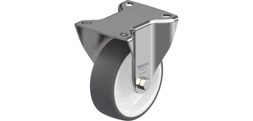 BLICKLE - Roulette fixe Ø 100mm bandage polyuréthane TPU 250kg - BX-POTH 100G
