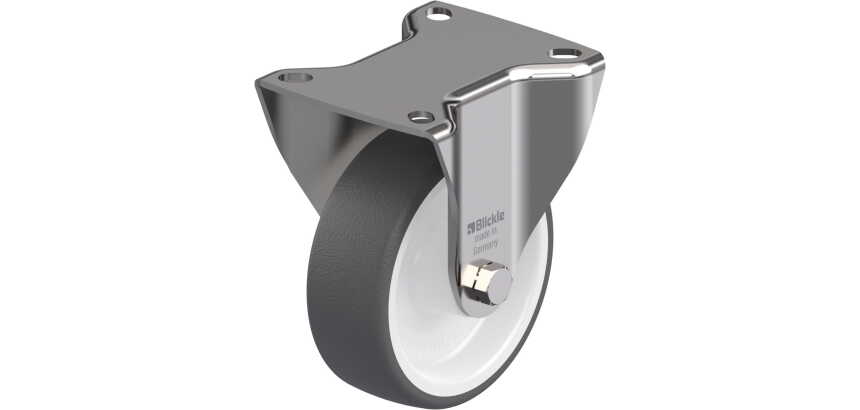 BLICKLE - Roulette fixe Ø 100mm bandage polyuréthane TPU 250kg - BX-POTH 100G