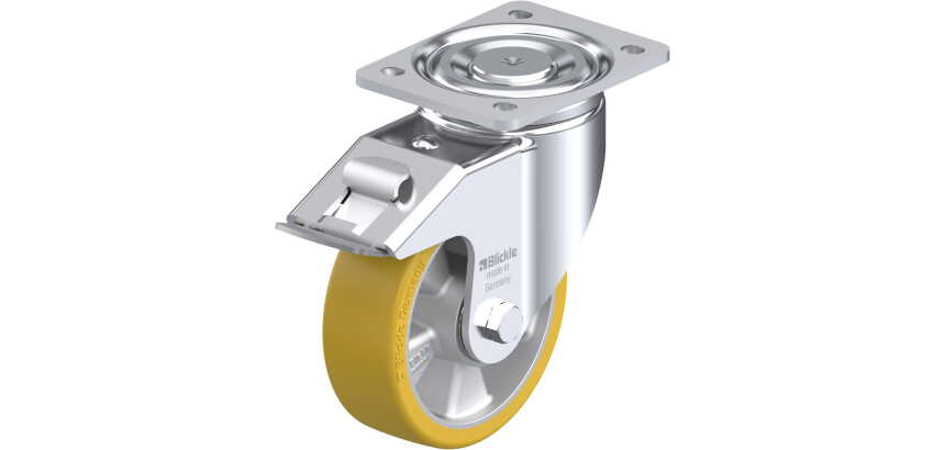 BLICKLE - Roulette pivotante à frein Ø 150mm bandage polyuréthane PU 650kg - LH-ALTH 150K-FI