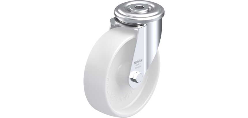 BLICKLE - Roulette pivotante Ø 125mm bandage polyamide PA 6.6 150kg - LER-PO 125G