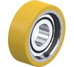 BLICKLE - Galet guide Ø 70mm bandage polyuréthane PU 200kg - FSTH 70x25/25-15K