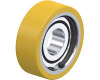BLICKLE - Galet guide Ø 70mm bandage polyuréthane PU 200kg - FSTH 70x25/25-15K
