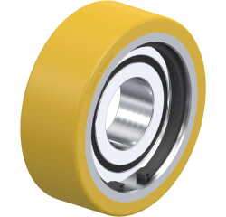 BLICKLE - Galet guide Ø 70mm bandage polyuréthane PU 200kg - FSTH 70x25/25-15K
