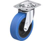 BLICKLE - Roulette pivotante Ø 125mm bandage caoutchouc NR 150kg - LE-POEV 125R-SB