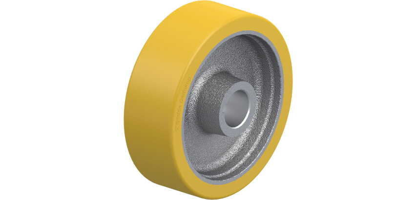 BLICKLE - Roue motrice Ø 150mm bandage polyuréthane PU 700kg - GTHN 150/30H7