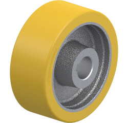BLICKLE - Roue motrice Ø 125mm bandage polyuréthane PU 650kg - GTHN 127/25H7