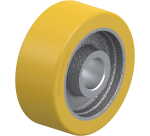 BLICKLE - Roue motrice Ø 100mm bandage polyuréthane PU 400kg - GTHN 100/25H7
