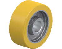 BLICKLE - Roue motrice Ø 100mm bandage polyuréthane PU 400kg - GTHN 100/25H7