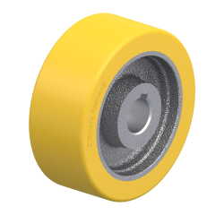BLICKLE - Roue motrice Ø 100mm bandage polyuréthane PU 400kg - GTHN 100/20H7