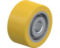 BLICKLE - Roue motrice Ø 75mm bandage polyuréthane PU 300kg - GTHN 75/20H7