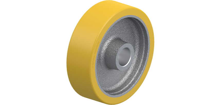 BLICKLE - Roue motrice Ø 160mm bandage polyuréthane PU 700kg - GTHN 160/30H7