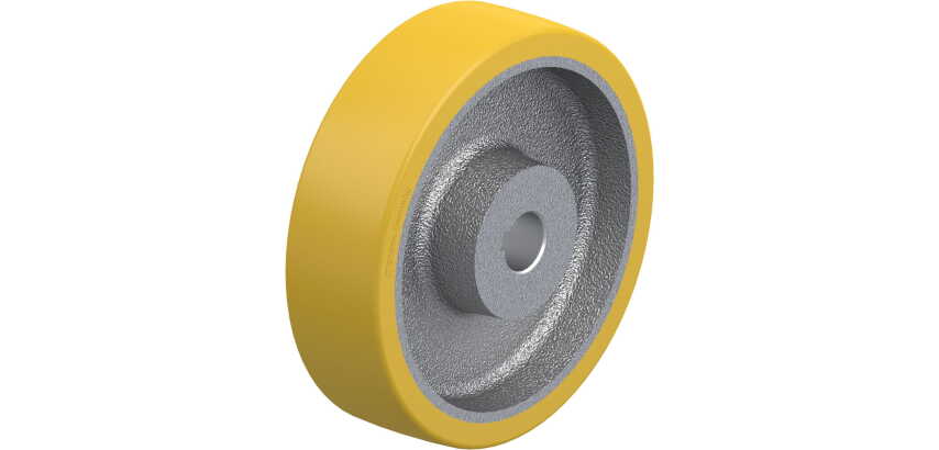 BLICKLE - Roue motrice Ø 180mm bandage polyuréthane PU 850kg - GTHN 180/25H7