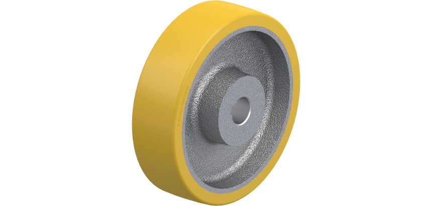 BLICKLE - Roue motrice Ø 180mm bandage polyuréthane PU 850kg - GTHN 180/25H7
