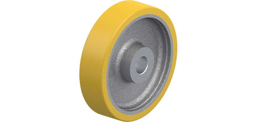 BLICKLE - Roue motrice Ø 200mm bandage polyuréthane PU 900kg - GTHN 200/30H7