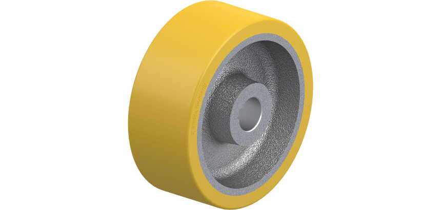 BLICKLE - Roue motrice Ø 200mm bandage polyuréthane PU 1 400kg - GTHN 202/35H7