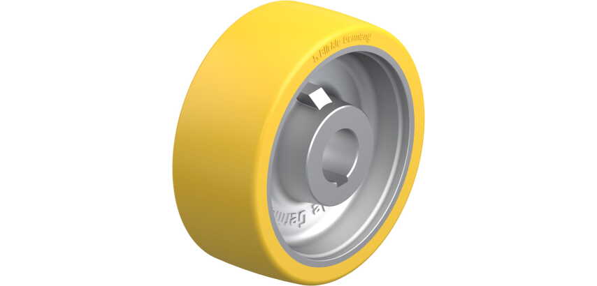 BLICKLE - Roue motrice Ø 200mm bandage polyuréthane PU 1 400kg - GTHN 202/40H7