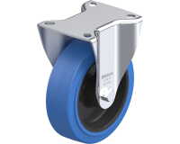 BLICKLE - Roulette fixe Ø 125mm bandage caoutchouc NR 250kg - B-POEV 125R-SB