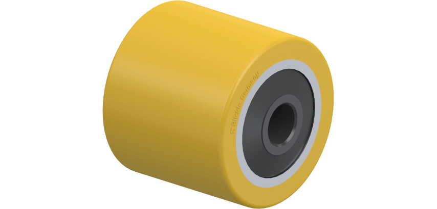 BLICKLE - Galet de transpalettes Ø 85mm bandage polyuréthane PU 720kg - HTHW 85x75/20-80K