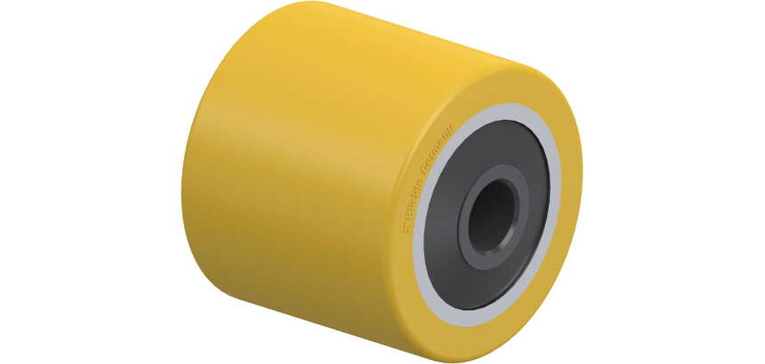 BLICKLE - Galet de transpalettes Ø 85mm bandage polyuréthane PU 720kg - HTHW 85x75/20-80K