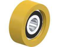 BLICKLE - Galet guide Ø 30mm bandage polyuréthane PU 30kg - FTH 30x11/9-7K
