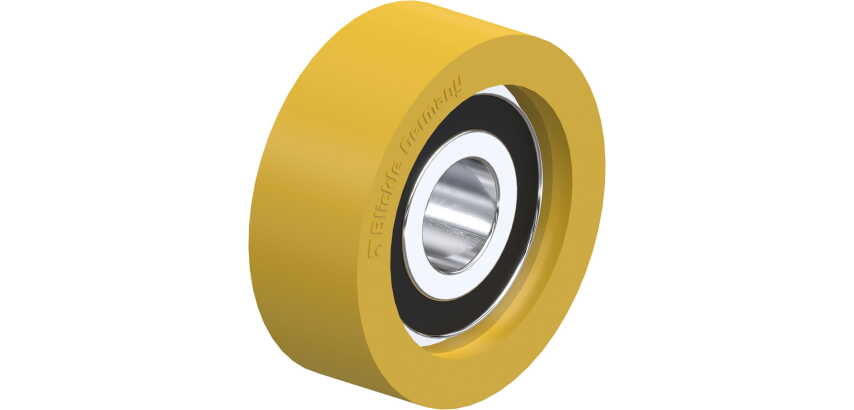 BLICKLE - Galet guide Ø 30mm bandage polyuréthane PU 30kg - FTH 30x11/9-7K
