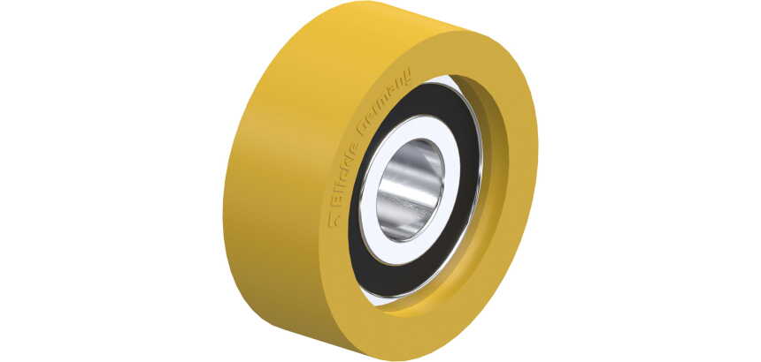 BLICKLE - Galet guide Ø 30mm bandage polyuréthane PU 30kg - FTH 30x11/9-7K