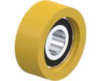 BLICKLE - Galet guide Ø 35mm bandage polyuréthane PU 40kg - FTH 35x14/12-8K