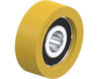BLICKLE - Galet guide Ø 36mm bandage polyuréthane PU 45kg - FTH 36x13/10-9K