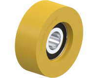 BLICKLE - Galet guide Ø 40mm bandage polyuréthane PU 45kg - FTH 40x15/10-8K
