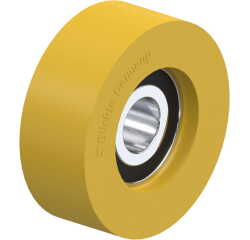 BLICKLE - Galet guide Ø 40mm bandage polyuréthane PU 45kg - FTH 40x15/10-8K