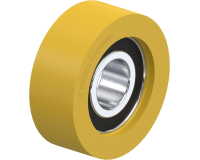 BLICKLE - Galet guide Ø 45mm bandage polyuréthane PU 70kg - FTH 45x17/15-11K