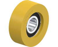 BLICKLE - Galet guide Ø 50mm bandage polyuréthane PU 80kg - FTH 50x18/15-11K