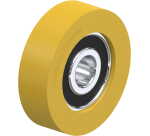 BLICKLE - Galet guide Ø 52mm bandage polyuréthane PU 85kg - FTH 52x15/12-12K