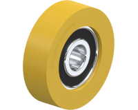 BLICKLE - Galet guide Ø 52mm bandage polyuréthane PU 85kg - FTH 52x15/12-12K