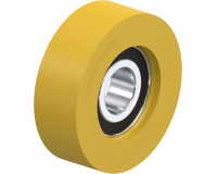 BLICKLE - Galet guide Ø 60mm bandage polyuréthane PU 100kg - FTH 60x20/17-12K