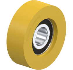 BLICKLE - Galet guide Ø 60mm bandage polyuréthane PU 100kg - FTH 60x20/17-12K