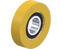 BLICKLE - Galet guide Ø 62mm bandage polyuréthane PU 105kg - FTH 62x15/20-12K