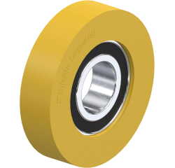 BLICKLE - Galet guide Ø 62mm bandage polyuréthane PU 105kg - FTH 62x15/20-12K