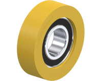 BLICKLE - Galet guide Ø 70mm bandage polyuréthane PU 150kg - FTH 70x20/25-15K