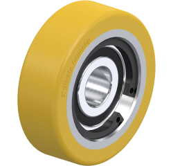 BLICKLE - Galet guide Ø 40mm bandage polyuréthane PU 60kg - FSTH 40x13/10-8K