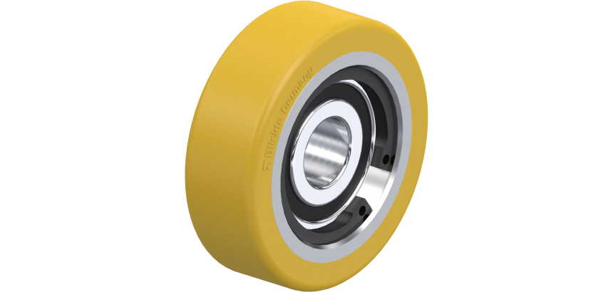 BLICKLE - Galet guide Ø 40mm bandage polyuréthane PU 60kg - FSTH 40x13/10-8K