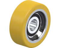 BLICKLE - Galet guide Ø 40mm bandage polyuréthane PU 70kg - FSTH 40x15/10-8K