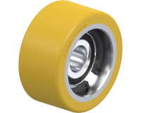 BLICKLE - Galet guide Ø 40mm bandage polyuréthane PU 90kg - FSTH 40x20/10-8K
