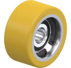 BLICKLE - Galet guide Ø 40mm bandage polyuréthane PU 90kg - FSTH 40x20/10-8K