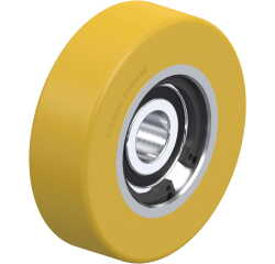 BLICKLE - Galet guide Ø 50mm bandage polyuréthane PU 85kg - FSTH 50x15/10-8K