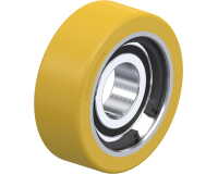 BLICKLE - Galet guide Ø 50mm bandage polyuréthane PU 100kg - FSTH 50x18/17-10K