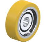 BLICKLE - Galet guide Ø 60mm bandage polyuréthane PU 135kg - FSTH 60x20/15-13K