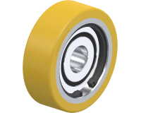 BLICKLE - Galet guide Ø 60mm bandage polyuréthane PU 135kg - FSTH 60x20/15-13K