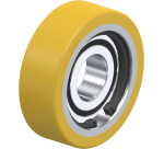 BLICKLE - Galet guide Ø 60mm bandage polyuréthane PU 135kg - FSTH 60x20/20-12K