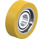BLICKLE - Galet guide Ø 80mm bandage polyuréthane PU 230kg - FSTH 80x25/25-15K